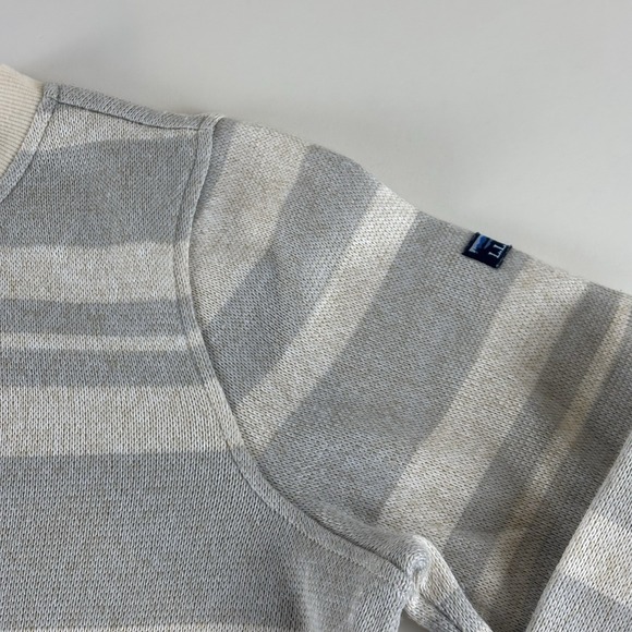 LL‎ Bean Small Women's Lightweight Sweater Soft Fleece Top Striped - Picture 3 of 11